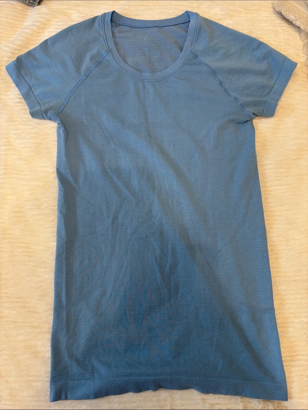 lululemon athletica Teal Blue Short Sleeve Athletic Dress